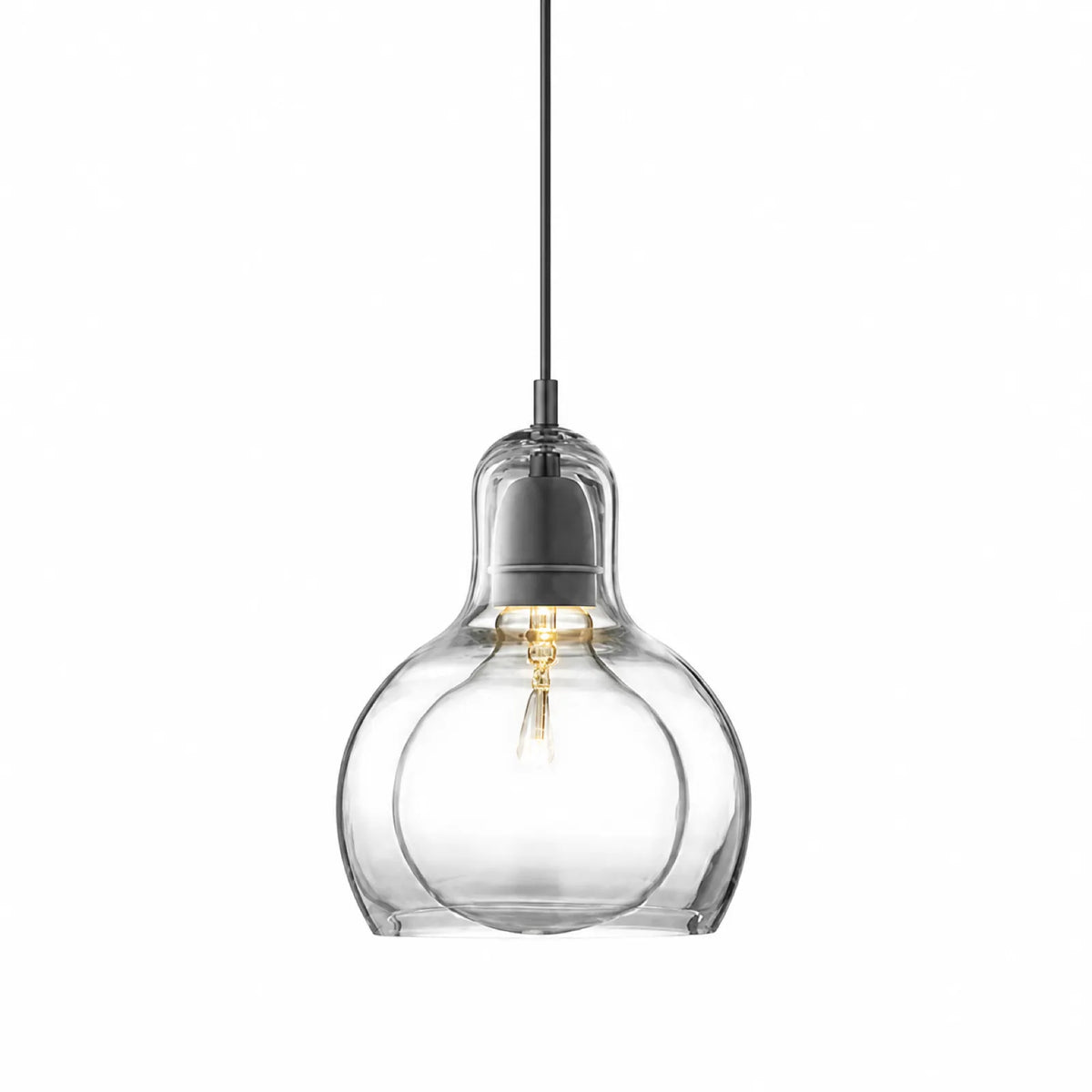 18cm Small Gourd Glass Pendant Light Shade, Three Colors