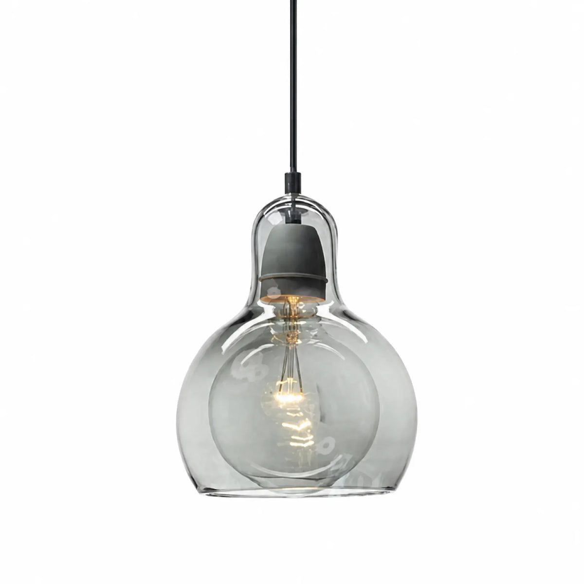 18cm Small Gourd Glass Pendant Light Shade, Three Colors