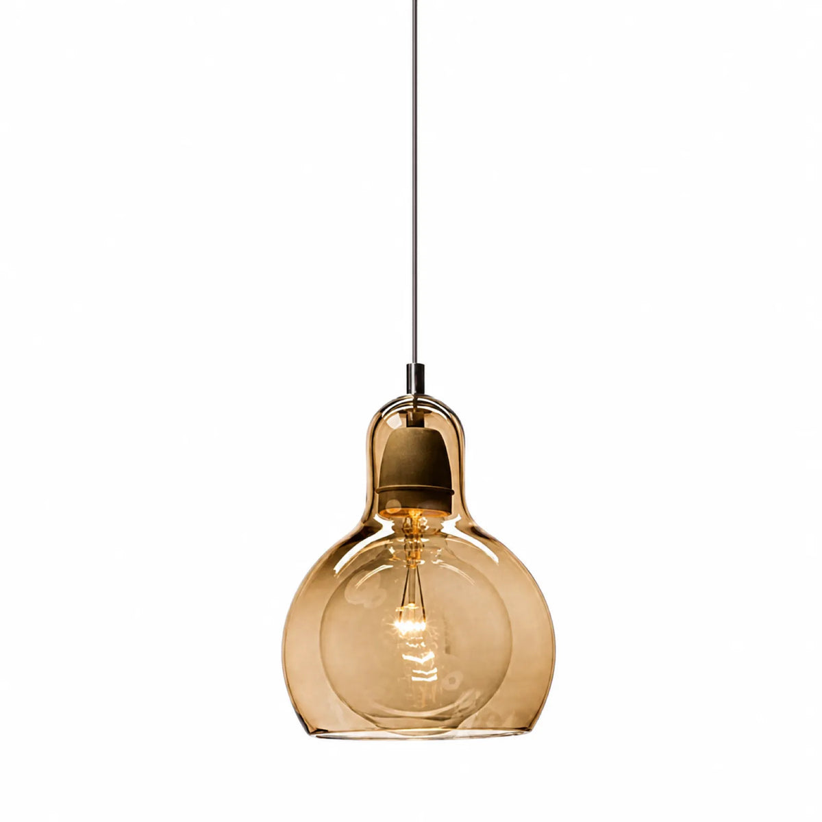 18cm Small Gourd Glass Pendant Light Shade, Three Colors