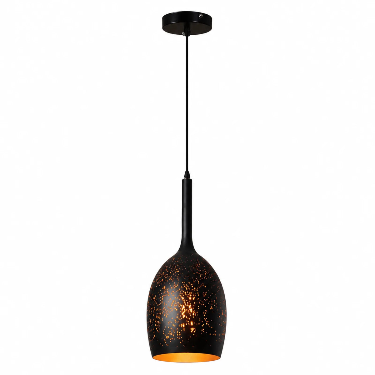 Rust-Flecked Starry Glass Pendant Shade Series, Styles A-G