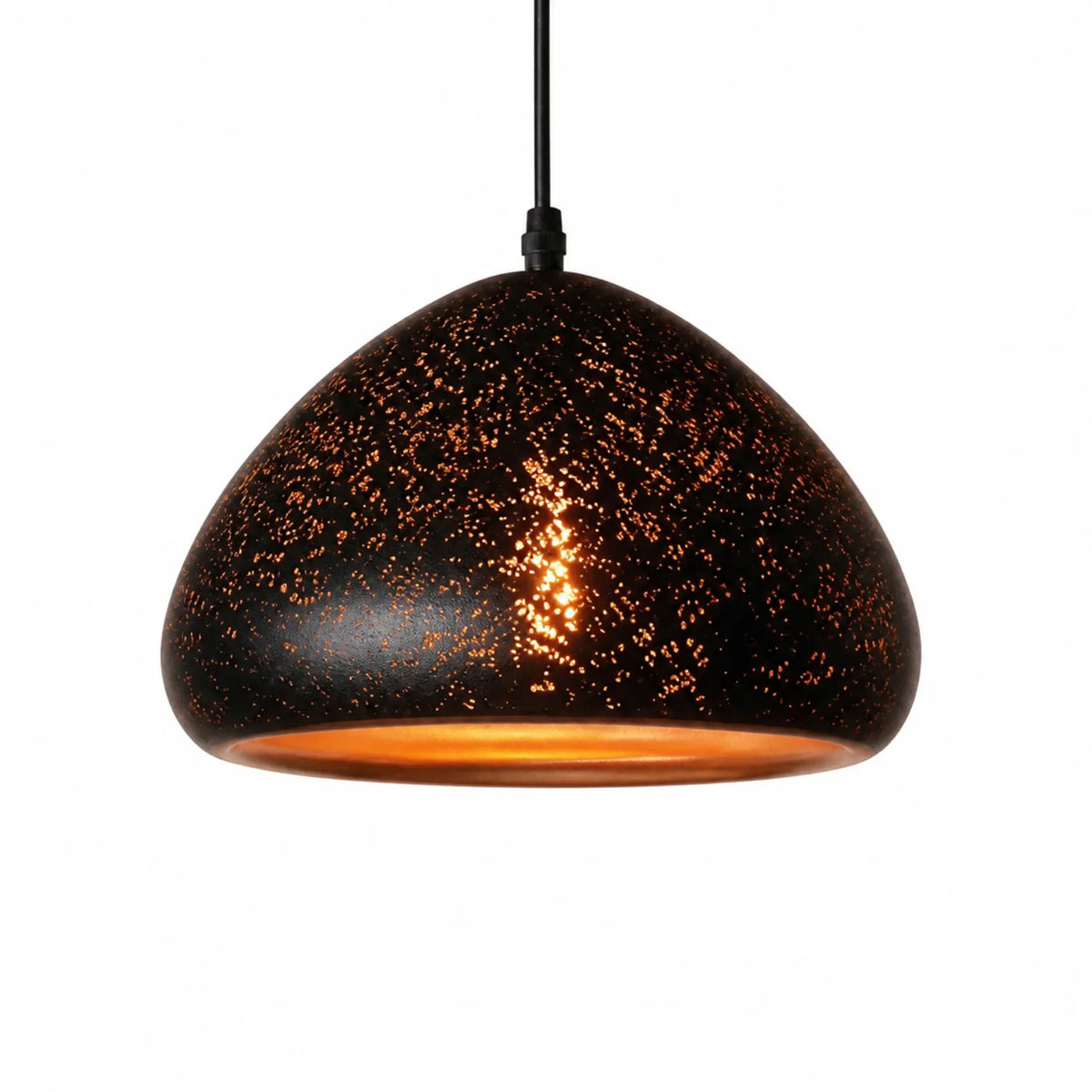 Rust-Flecked Starry Glass Pendant Shade Series, Styles A-G