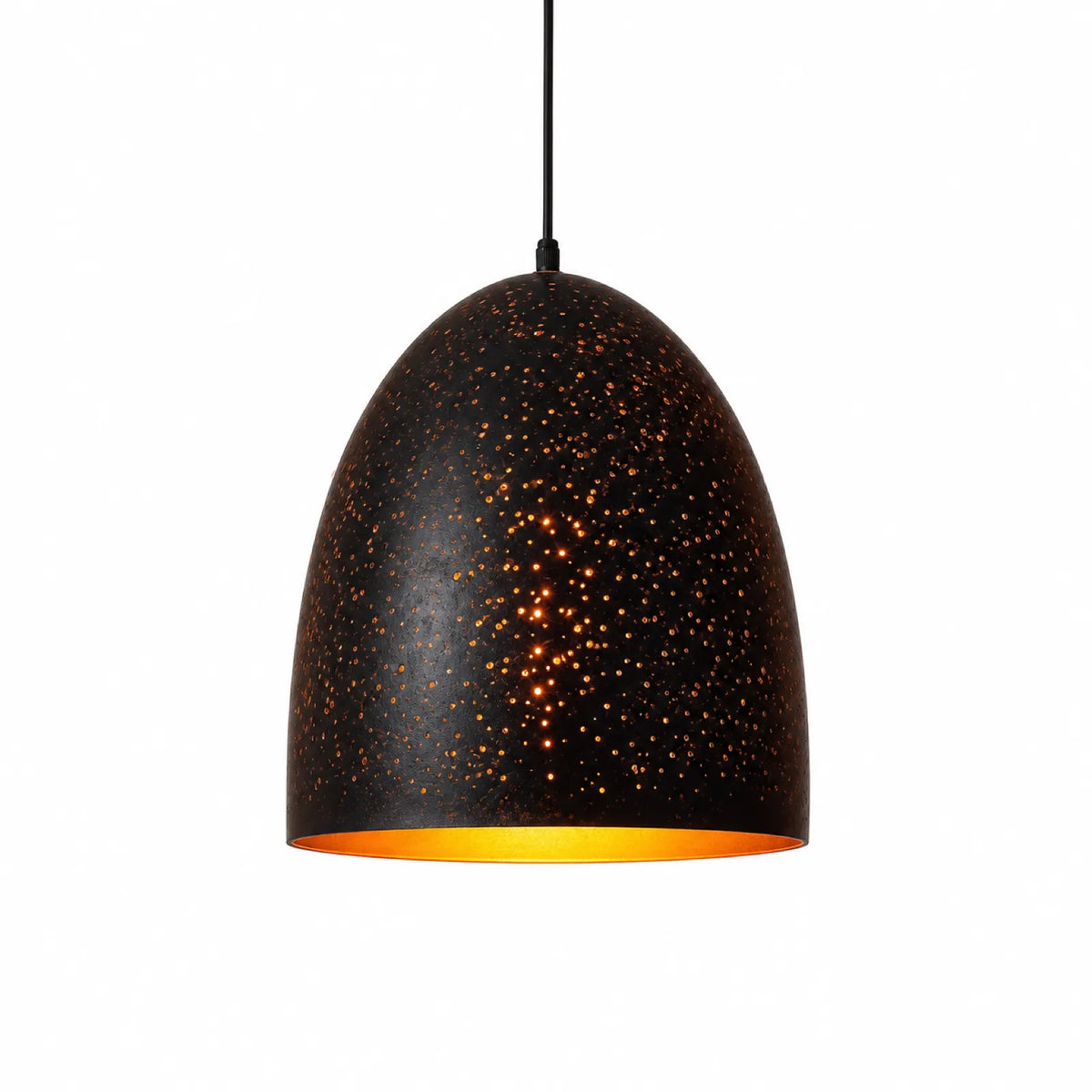Rust-Flecked Starry Glass Pendant Shade Series, Styles A-G