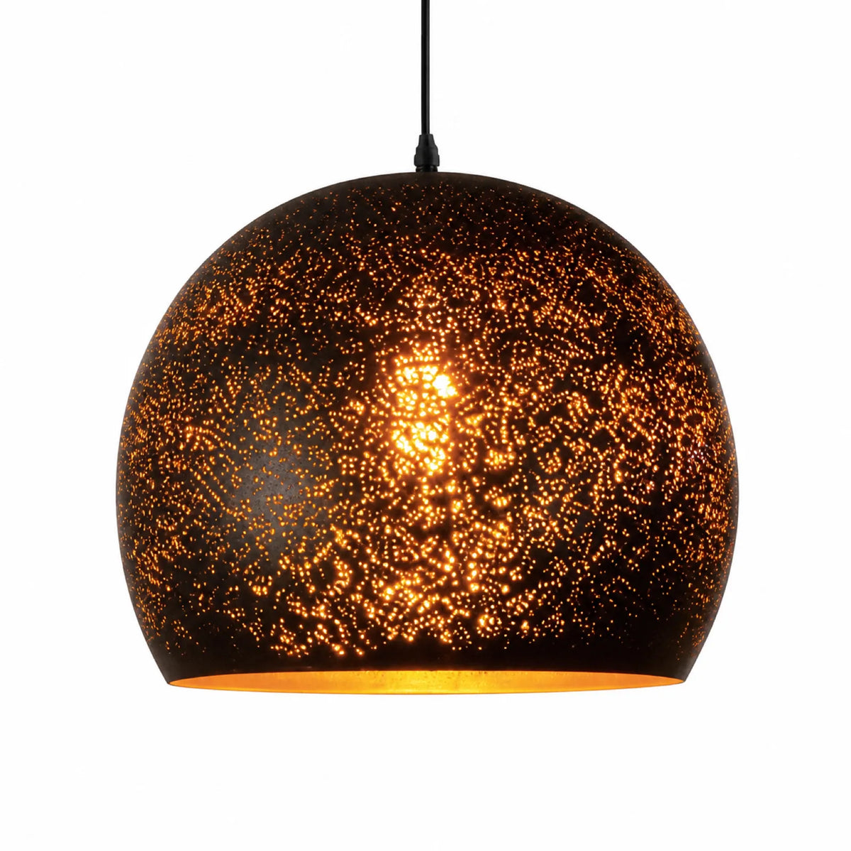 Rust-Flecked Starry Glass Pendant Shade Series, Styles A-G