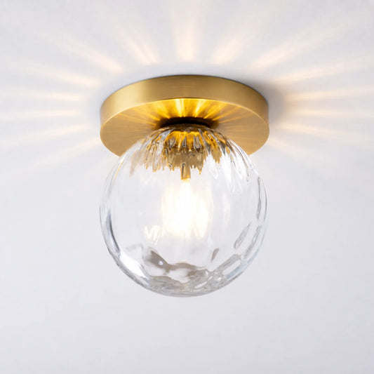 15cm Water-Ripple Glass Ceiling Light