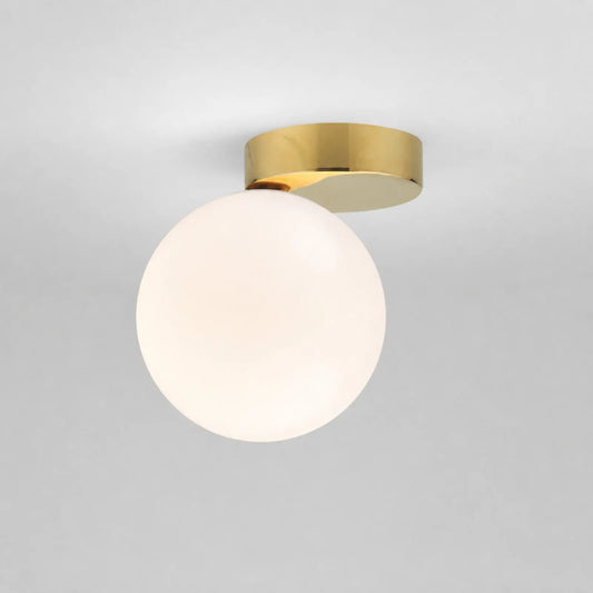 15cm Milky White Glass Ceiling Light