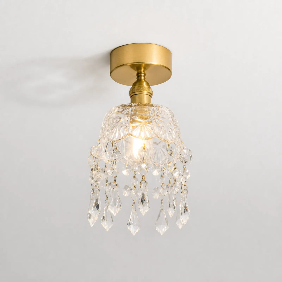 15cm Crystal Crown Ceiling Light