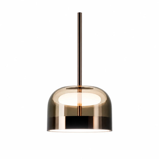 Amber Half-Shade LED Module Pendant Light, 24*44cm