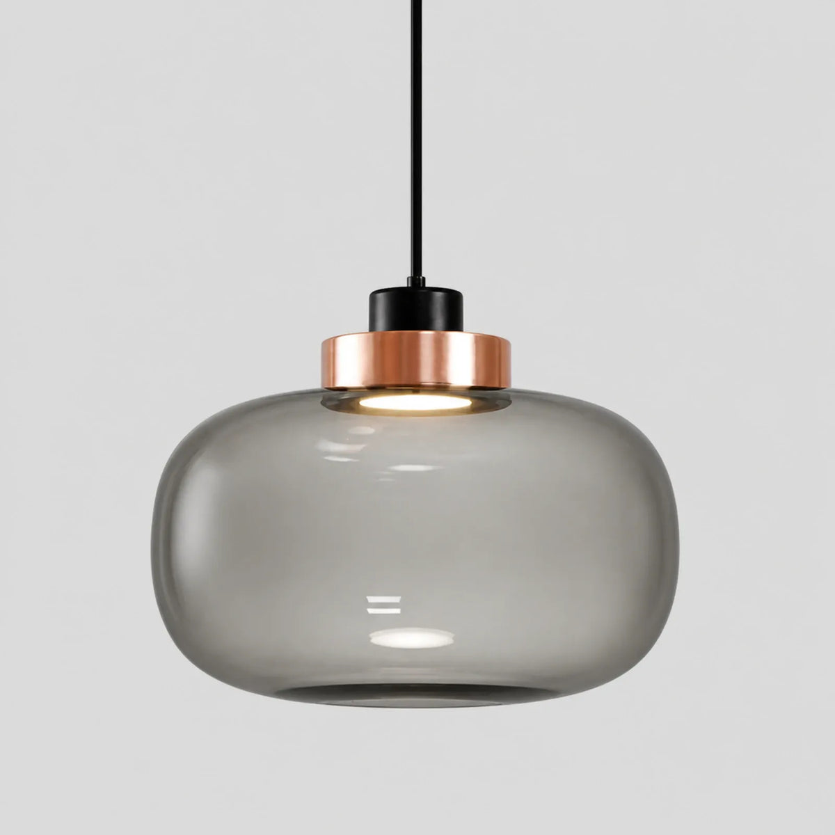 Smoke Gray Glass LED Module Pendant Light, Styles A/B