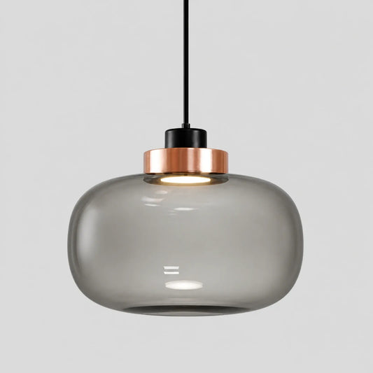 Smoke Gray Glass LED Module Pendant Light, Styles A/B