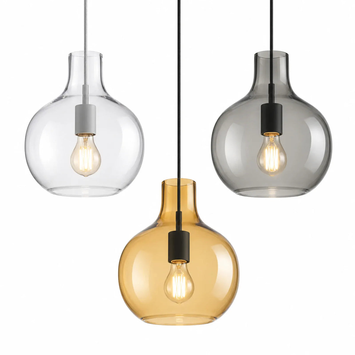 Small Colorful Globe Glass Pendant Light
