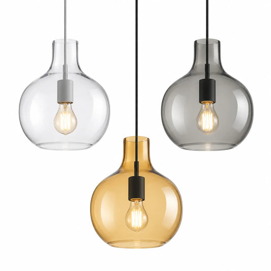 Small Colorful Globe Glass Pendant Light
