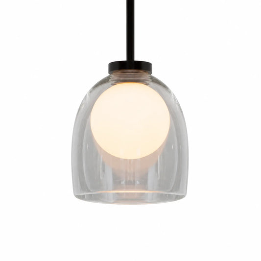 Clear Glass Globe Wall Light