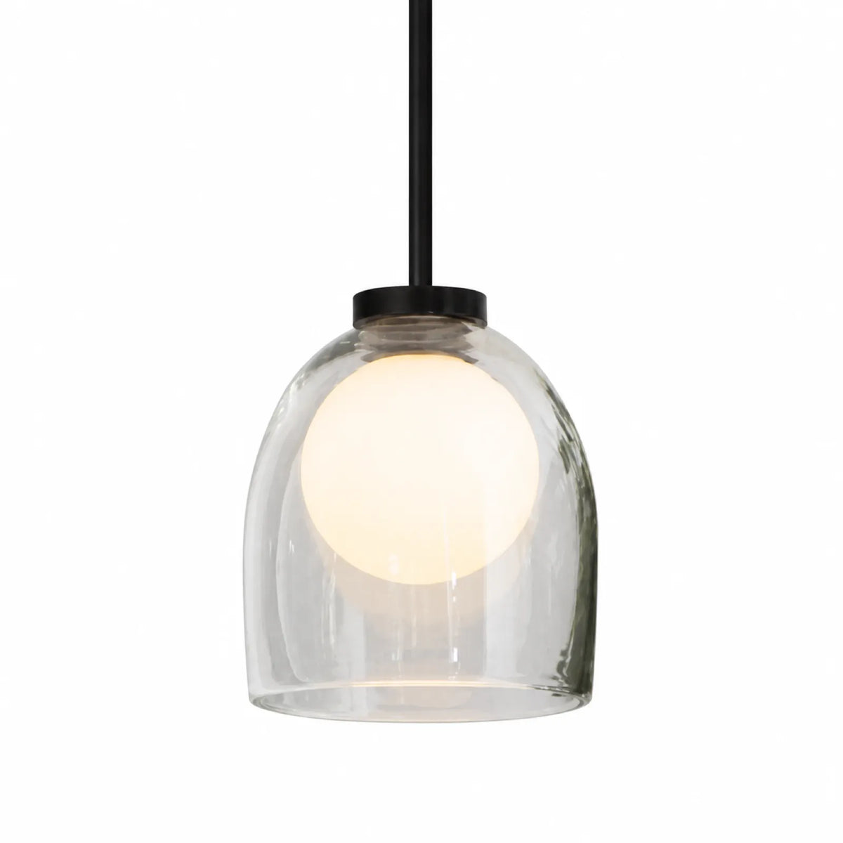 Clear Glass Globe Wall Light