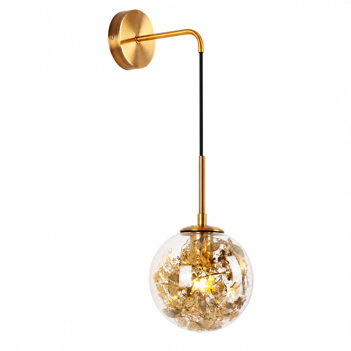 Floral Garland Glass Wall Light
