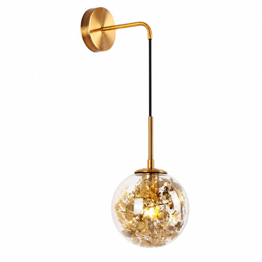 Floral Garland Glass Wall Light