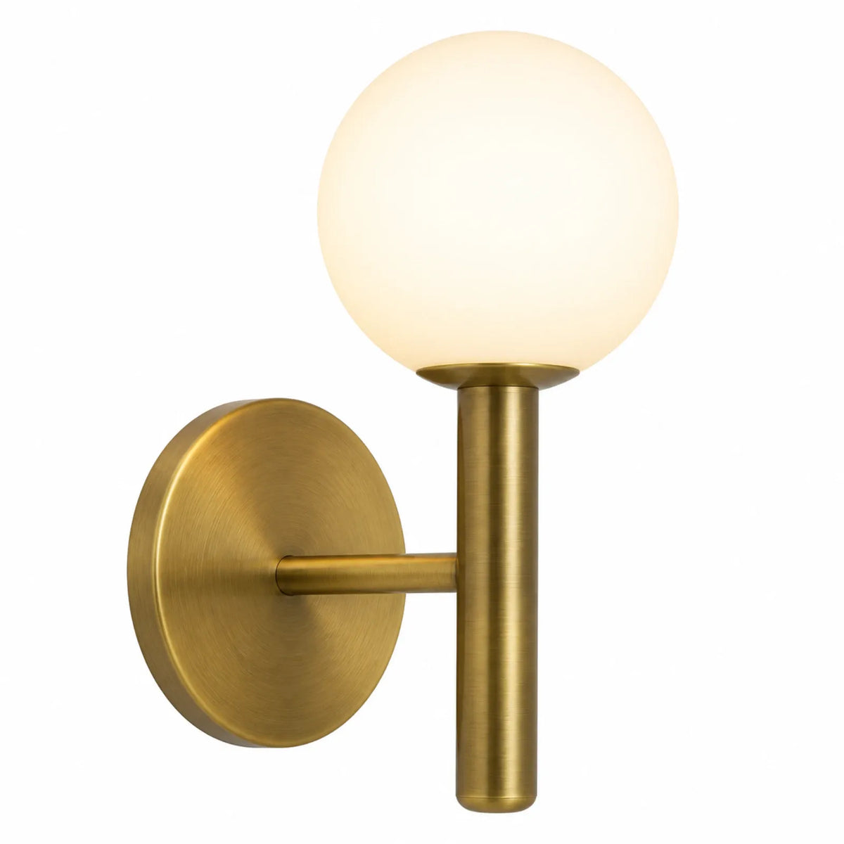 Short-Arm Wall Light with Globe Shade
