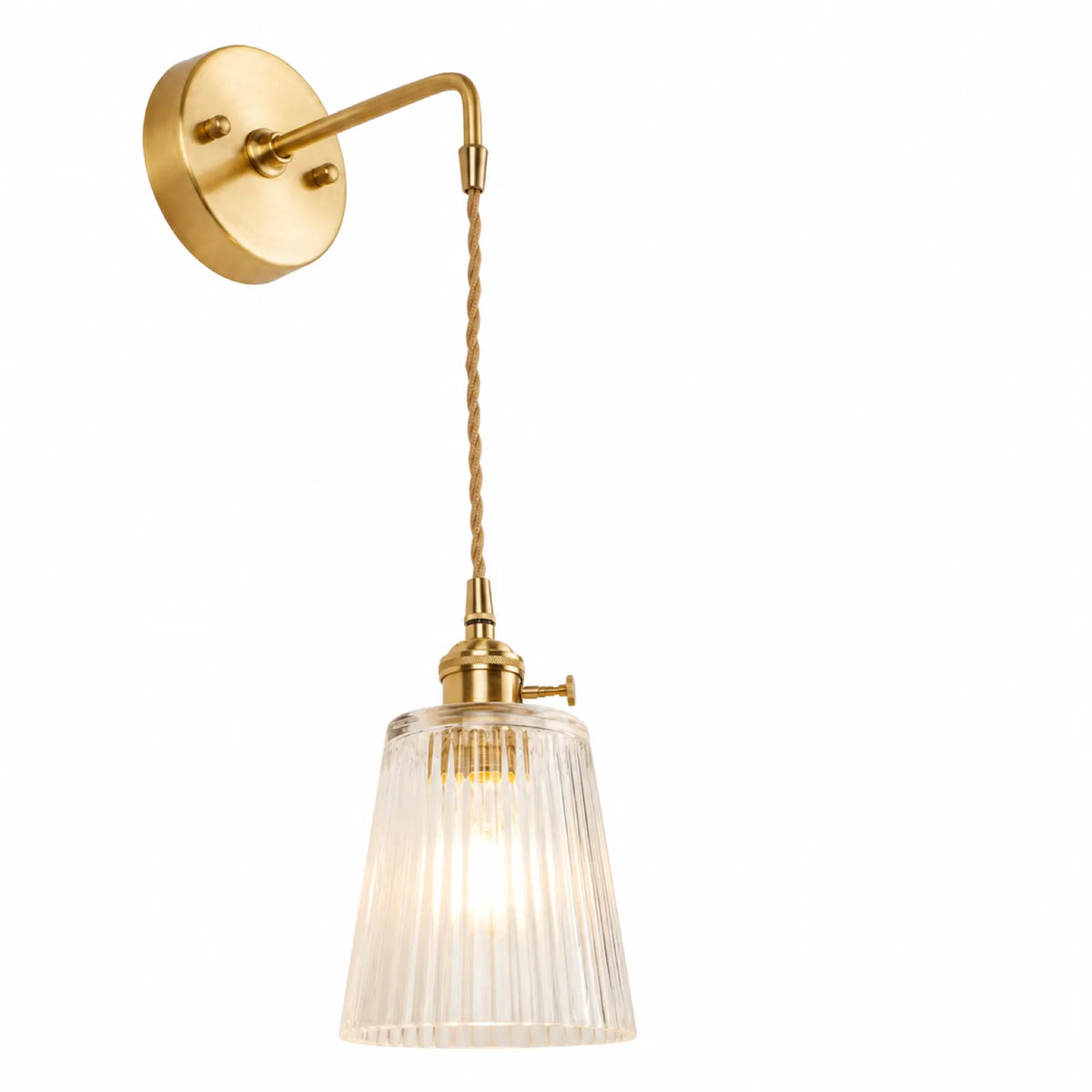 Milky Frosted Glass Wall Light