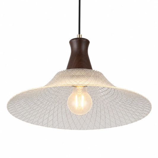 Glass and Solid Wood Pendant Light Series