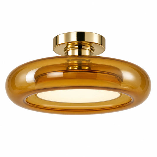Circular Ring Glass Ceiling Light Series