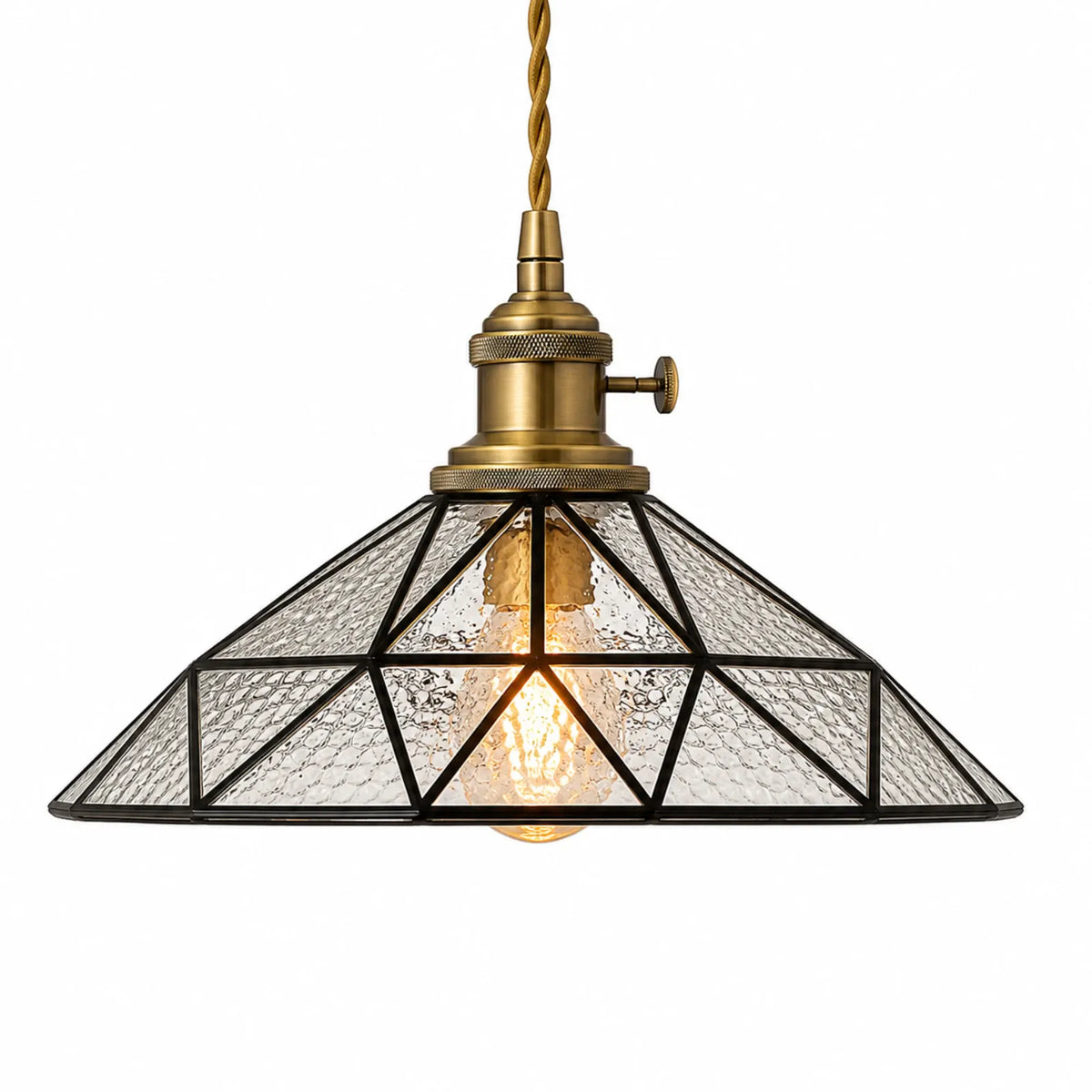 Clear Crystal Small Crown Pendant Light