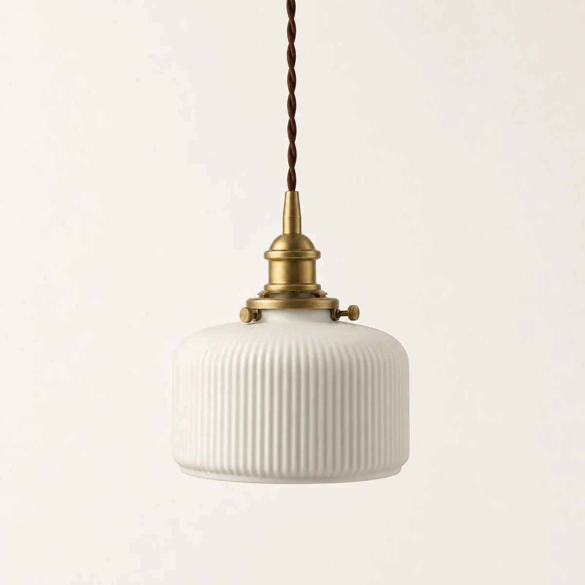 Ceramic and Brass Pendant Light, Styles A/B/C/E