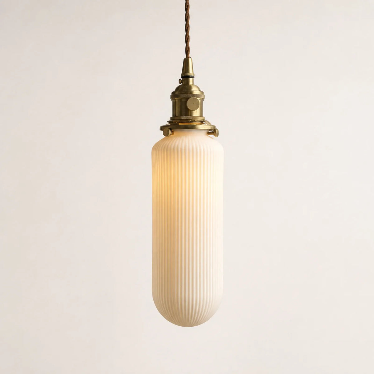 Ceramic and Brass Pendant Light, Styles A/B/C/E
