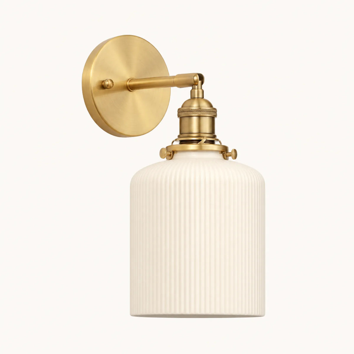 Ceramic and Brass Wall Light, Styles A/B/C