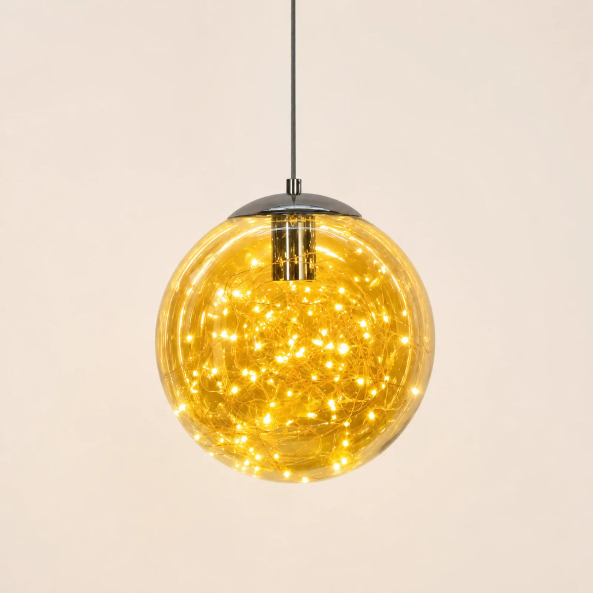 Starry Glass Globe Pendant Light