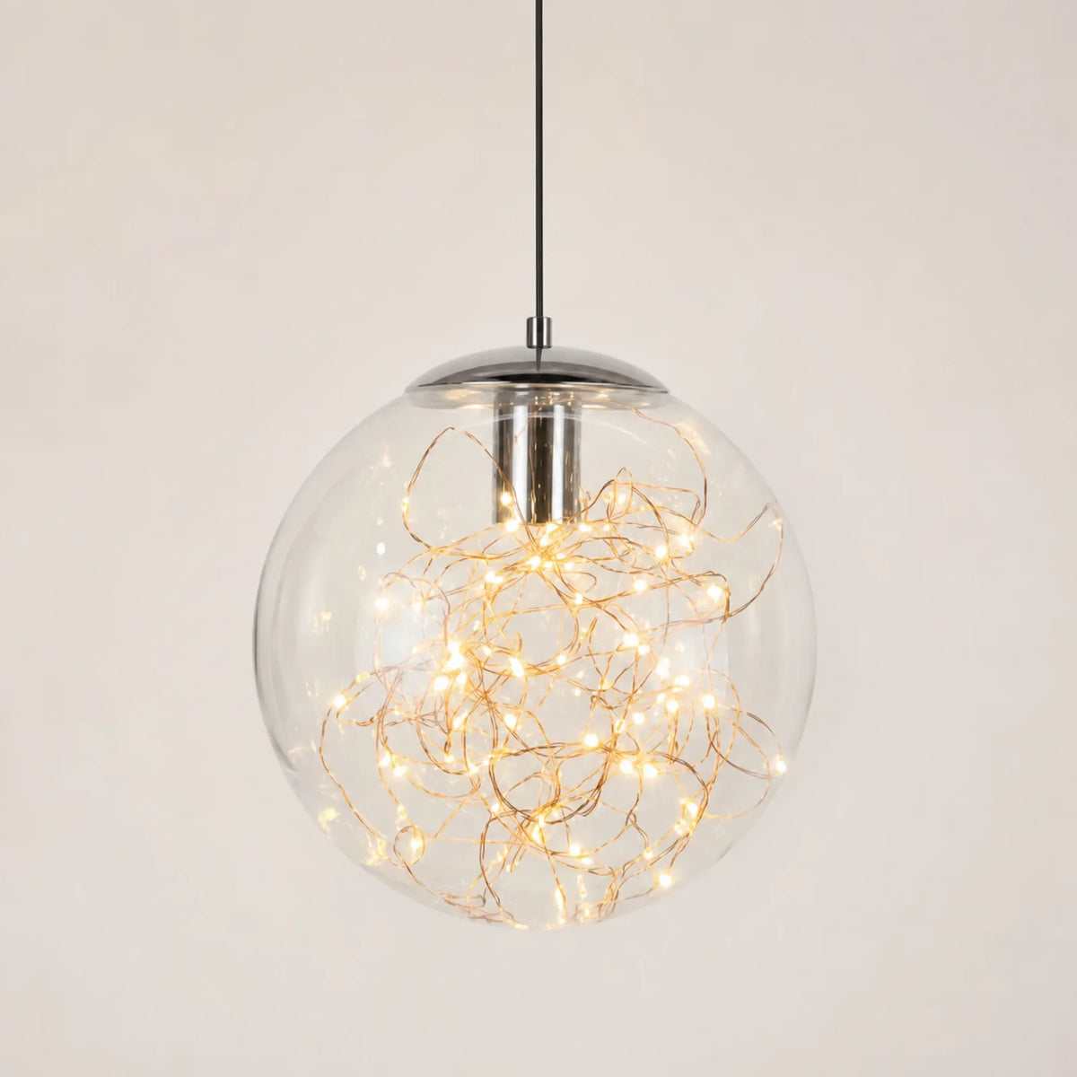 Starry Glass Globe Pendant Light