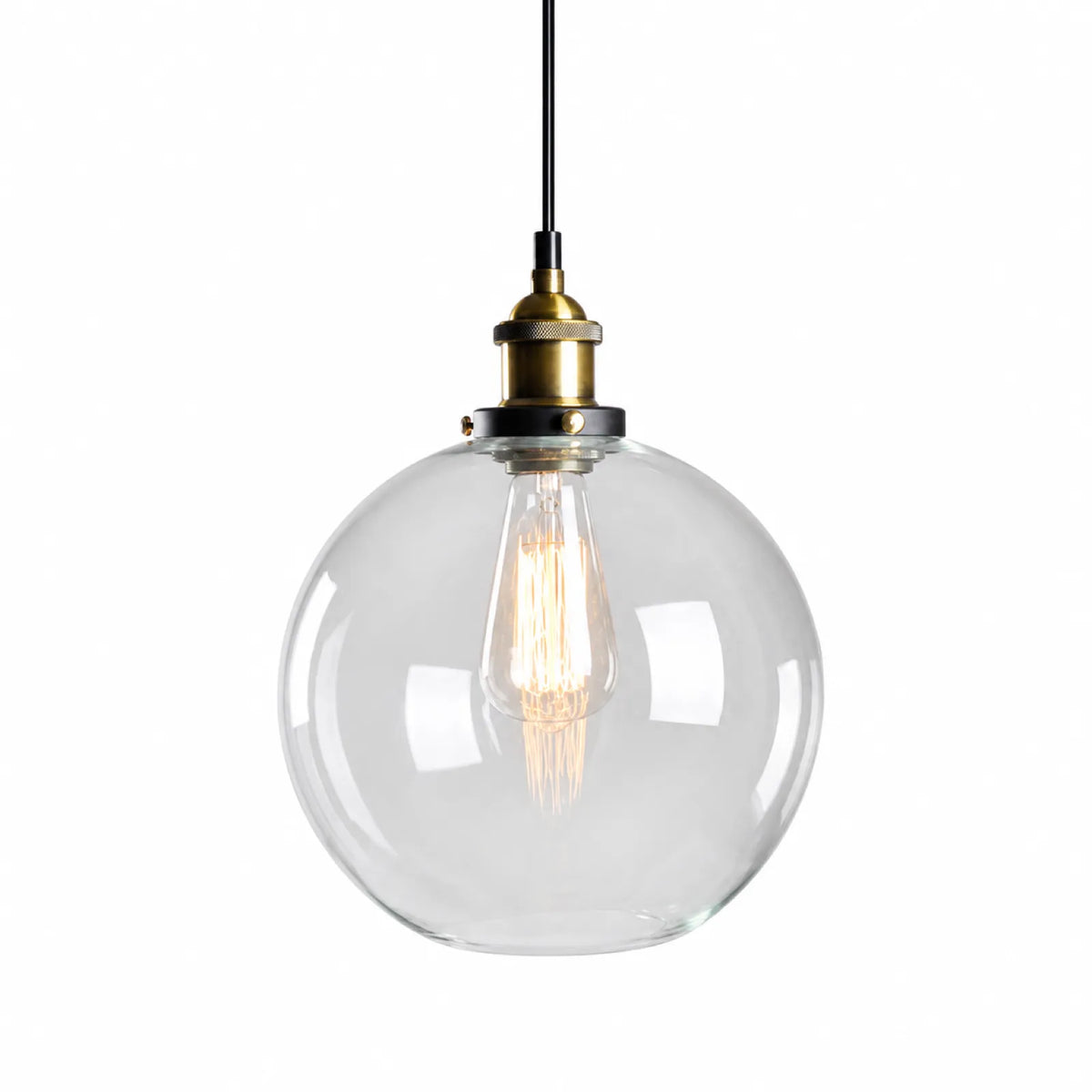 Clear, Amber, and Smoke Gray Glass Pendant Shade Series