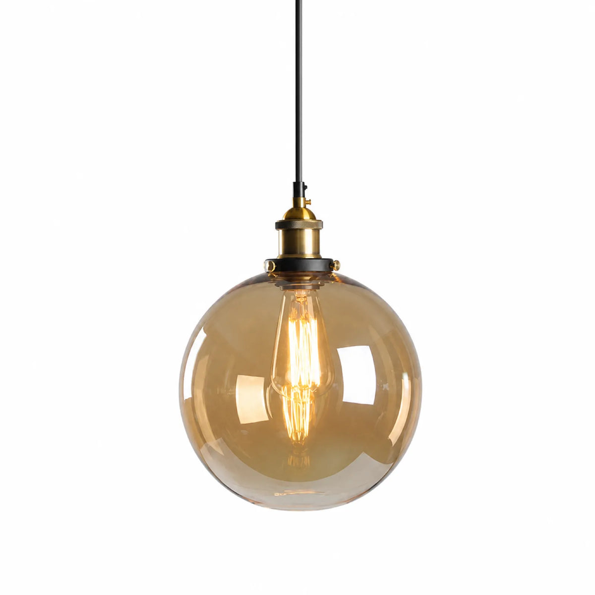 Clear, Amber, and Smoke Gray Glass Pendant Shade Series