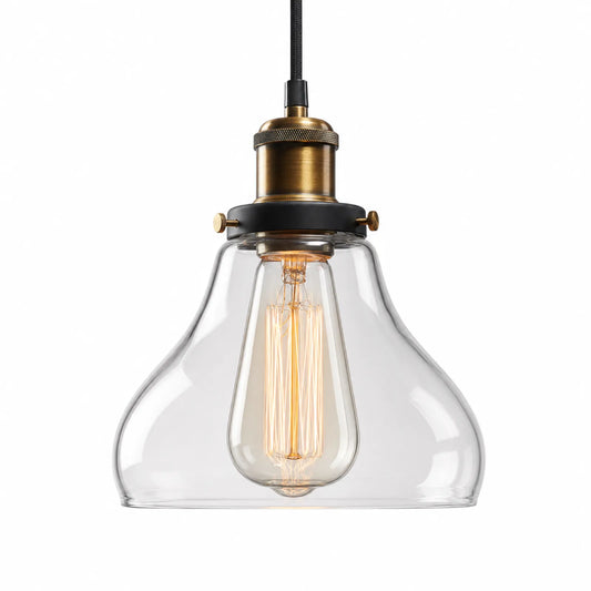 17cm Flared Glass Pendant Shade