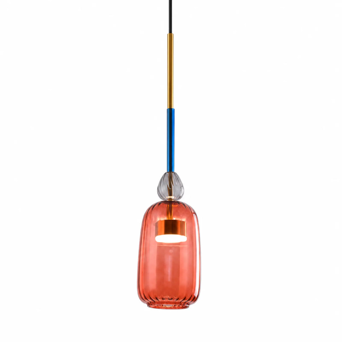 Small Double-Ring LED Pendant Light, 18cm