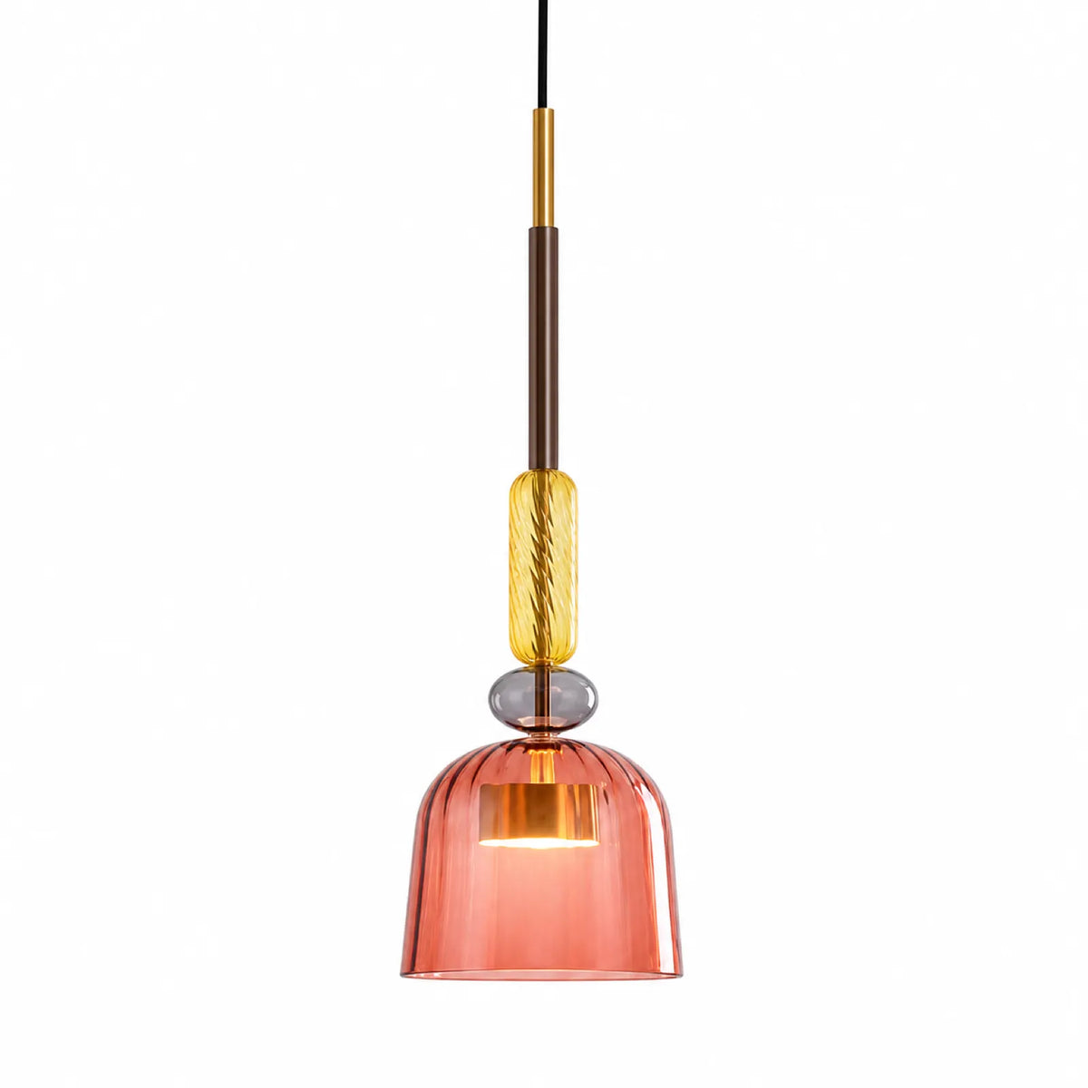 Small Double-Ring LED Pendant Light, 18cm