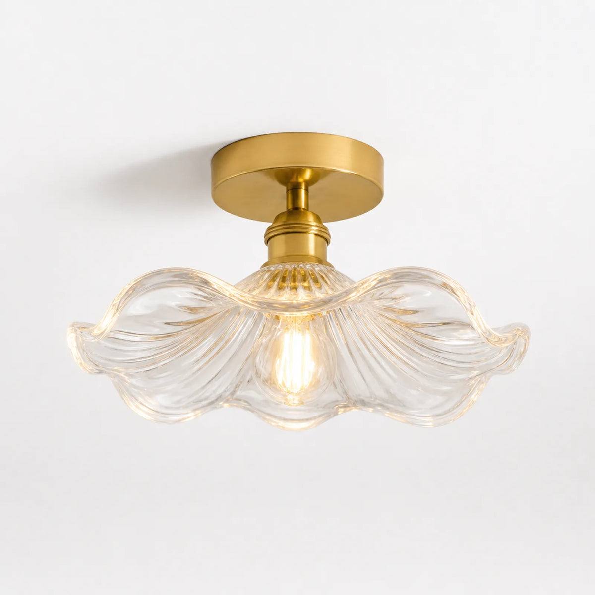 23cm Summer Lotus Glass Ceiling Light