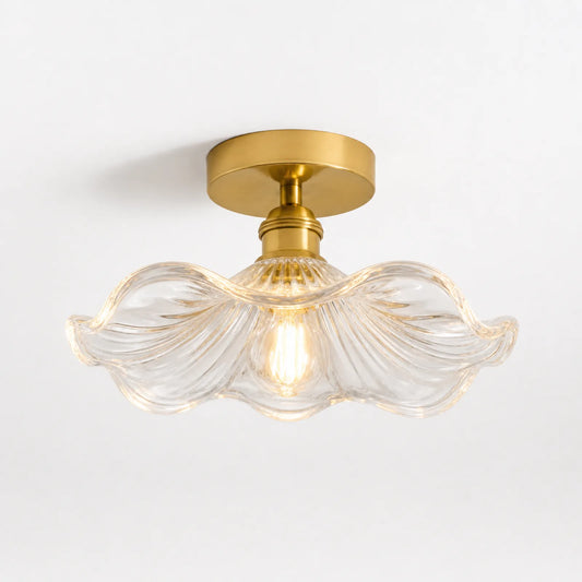 23cm Summer Lotus Glass Ceiling Light