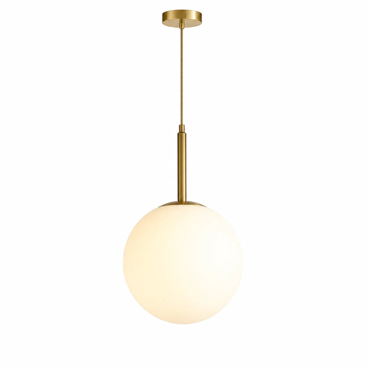 White Luminous Globe Pendant Light