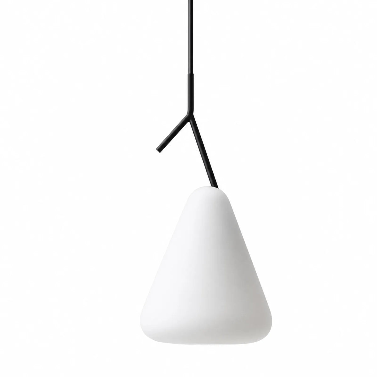 Colored Cone Glass Pendant Light, 15 x 50cm