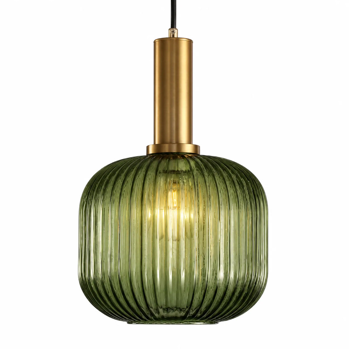 Colorful Striped Glass Pendant Light