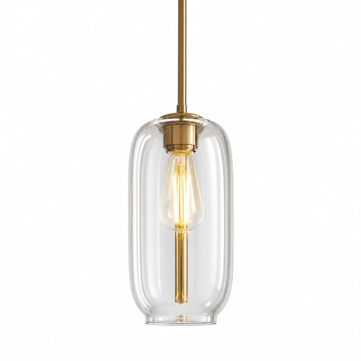 Colorful Striped Glass Pendant Light