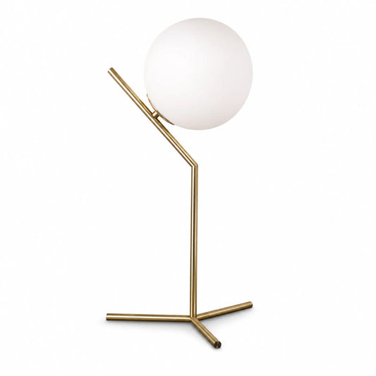 A/B/C Style White Globe Table Lamp