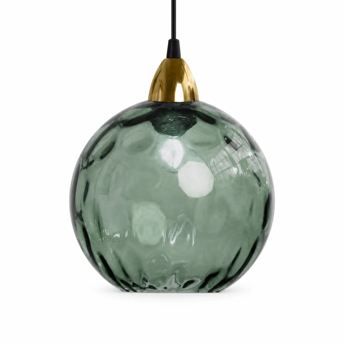 Colorful Hammered Glass Globe Pendant Light