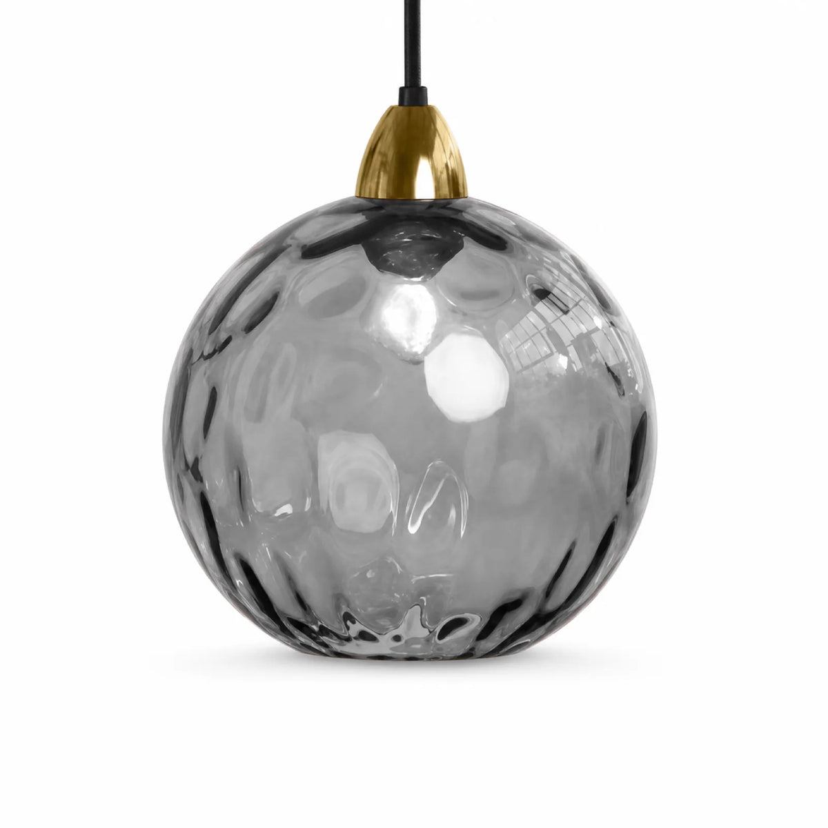 Colorful Hammered Glass Globe Pendant Light