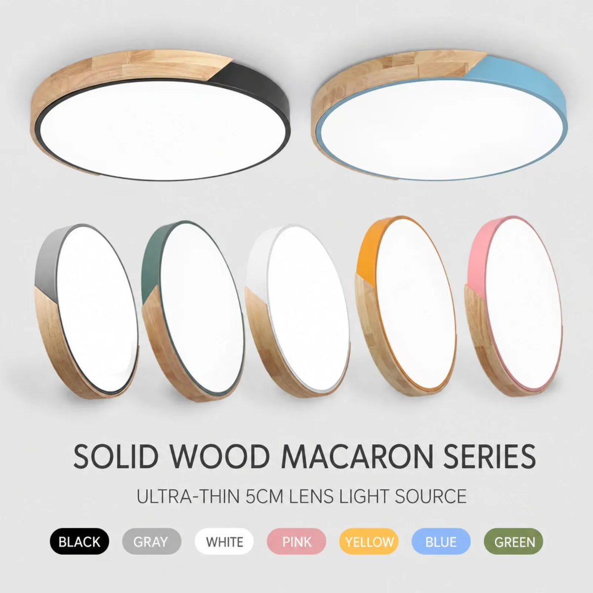 Segmented Pattern-Rim Round Ceiling Light