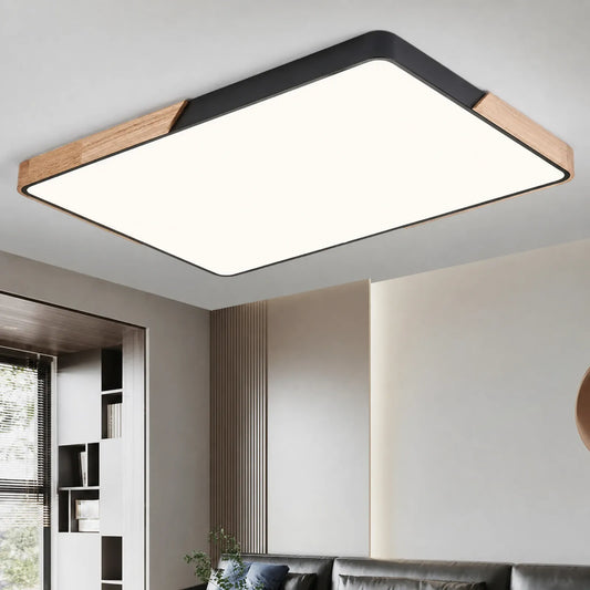 Pattern-End Rounded-Rectangle Ceiling Light
