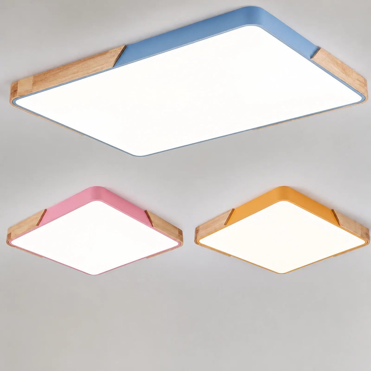 Pattern-End Rounded-Rectangle Ceiling Light