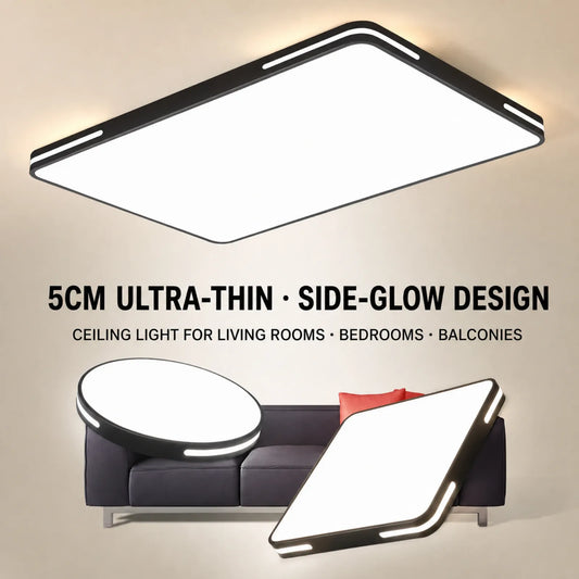 Side-Slot Edge-Glow Ceiling Light