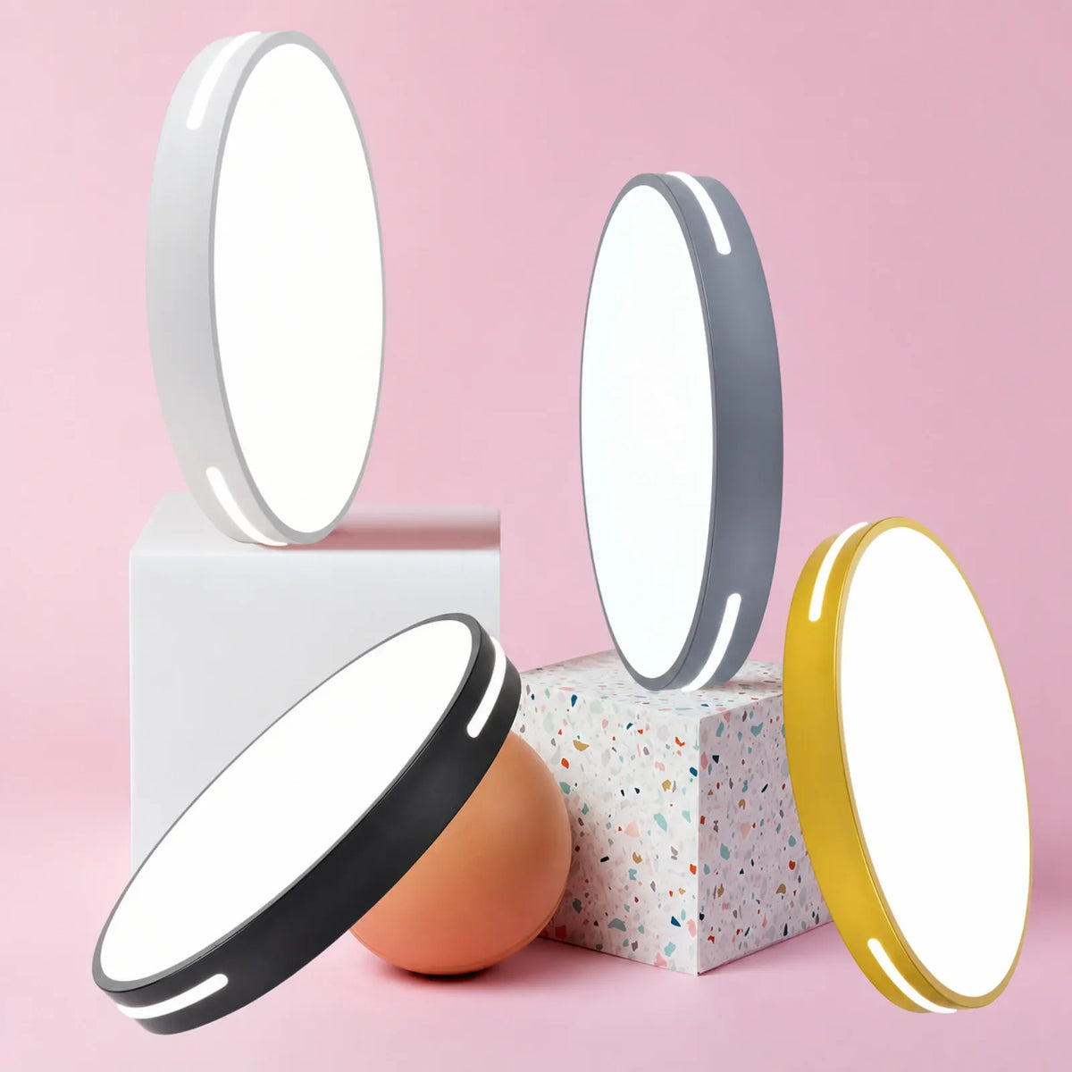 Round Slot-Rim Ceiling Light