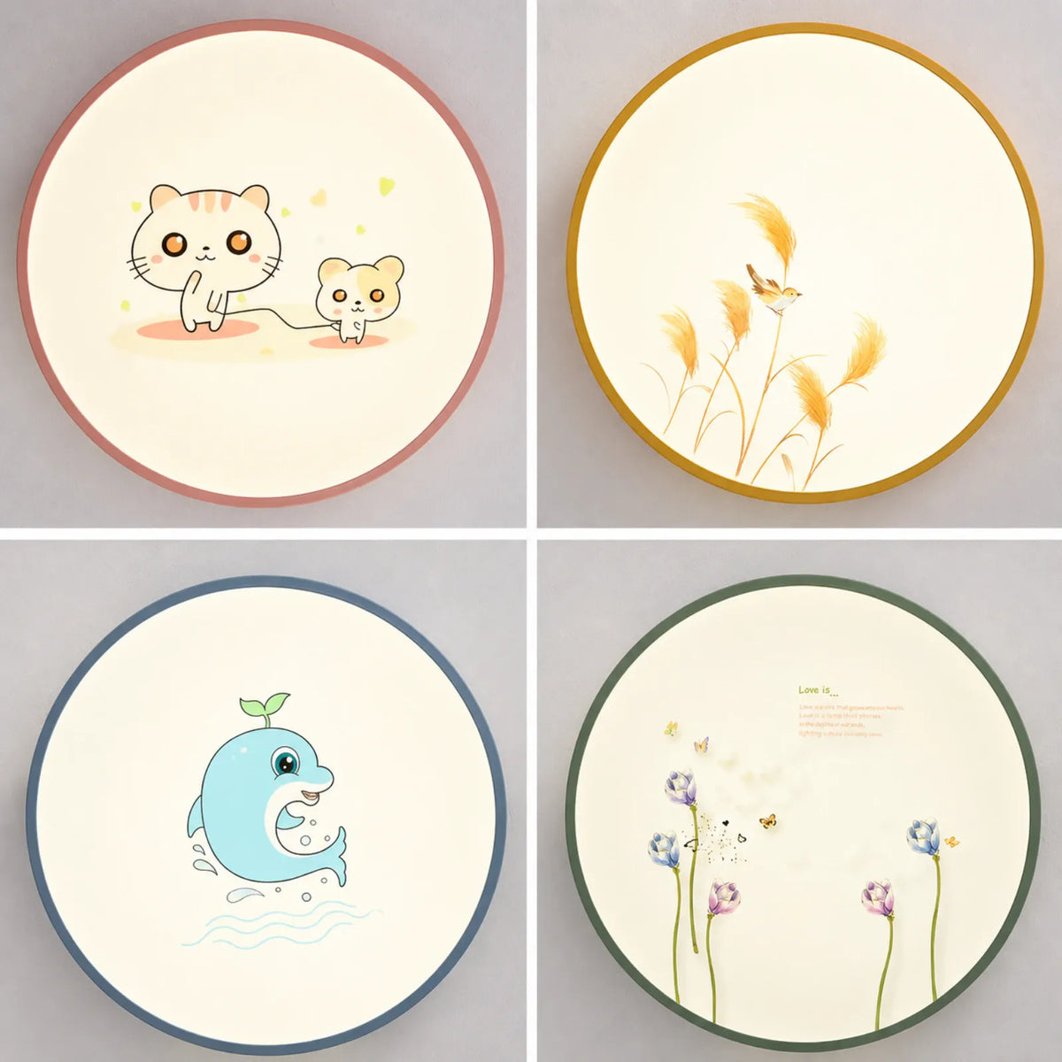 Illustrated Children's Round Ceiling Light