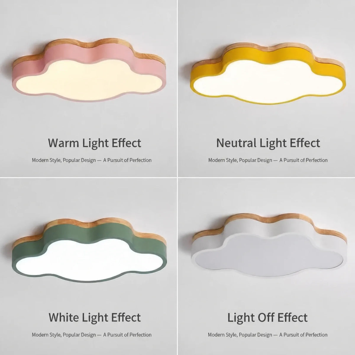 Trimmed Scalloped Cloud Ceiling Light